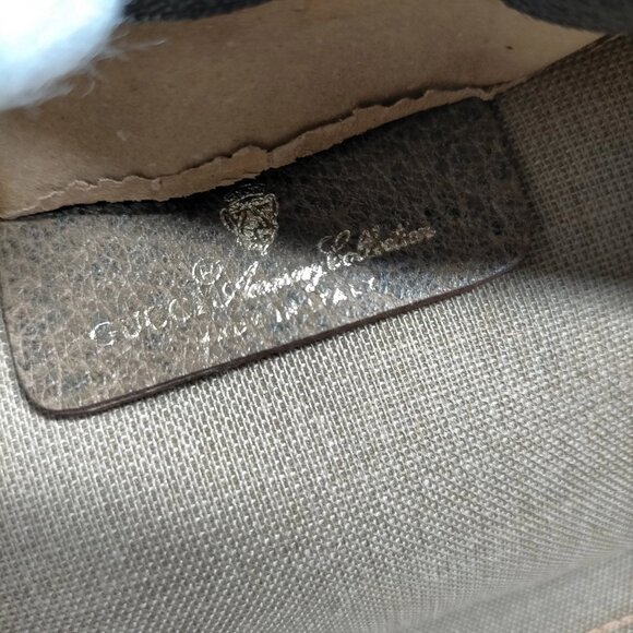 Vintage Gucci Sherry Line Brown PVC Clutch Bag mon250-101425 - Picture 16 of 16